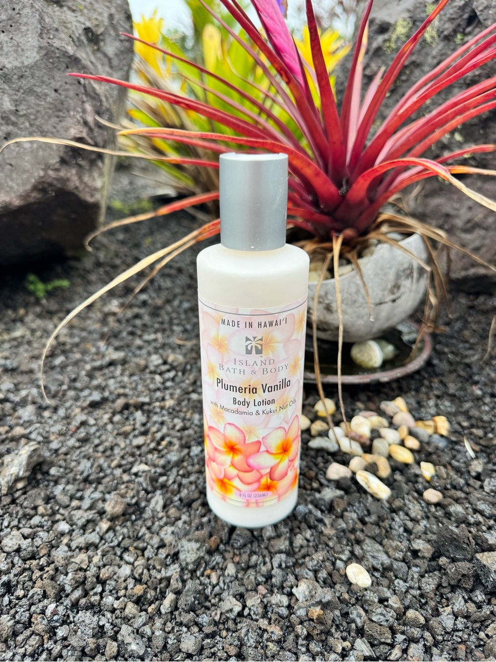 Island Bath & Body Plumeria Vanilla Body Lotion, made in Hawai‘i 8oz